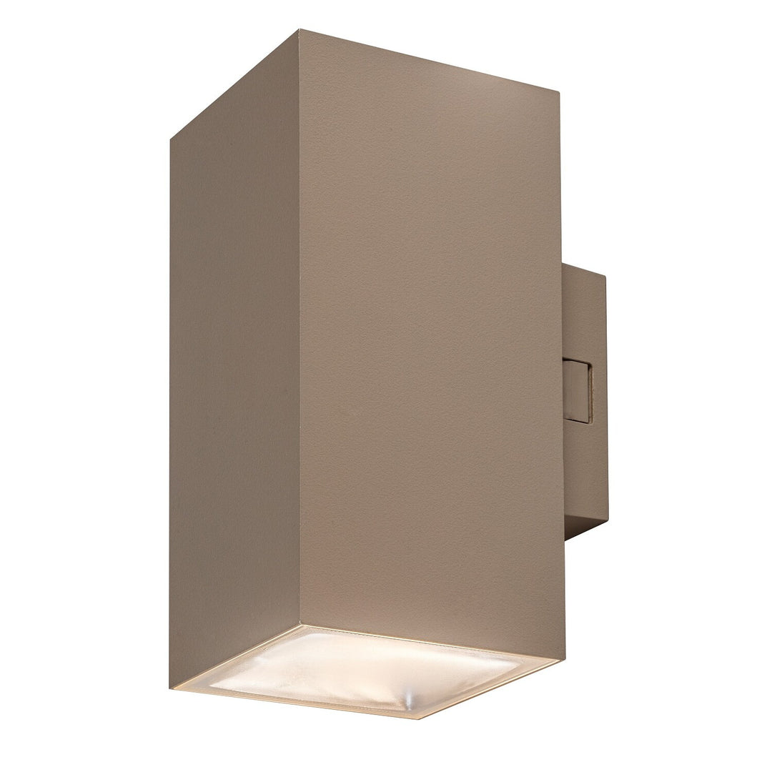Venkovní nástěnné svítidlo, Urfa, LED 18 W, 1800 lm, barevná teplota 2700, 4000, 6500 K, výška 16 cm, IP65, šedá-béžová, 77215