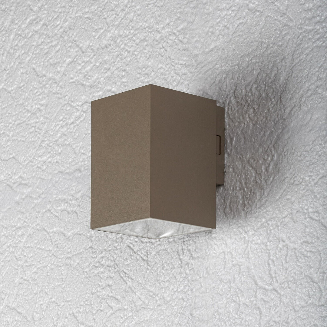 Venkovní nástěnné svítidlo, Urfa, LED 9 W, 900 lm, barevná teplota 2700, 4000, 6500 K, výška 11,5 cm, IP65, šedá-béžová, 77216