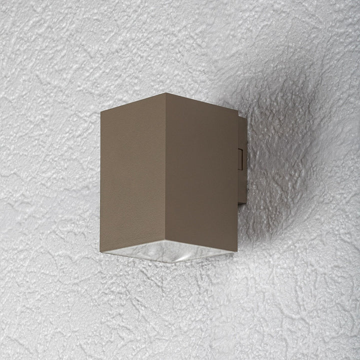 Venkovní nástěnné svítidlo, Urfa, LED 9 W, 900 lm, barevná teplota 2700, 4000, 6500 K, výška 11,5 cm, IP65, šedá-béžová, 77216