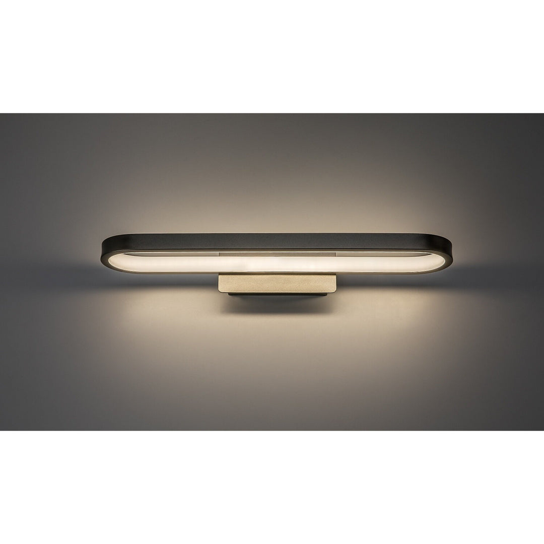 Koupelnové nástěnné svítidlo, Odran, LED 15 W, 1200 lm, 4000 K, délka 40 cm, barva gunmetal, IP44, 75114