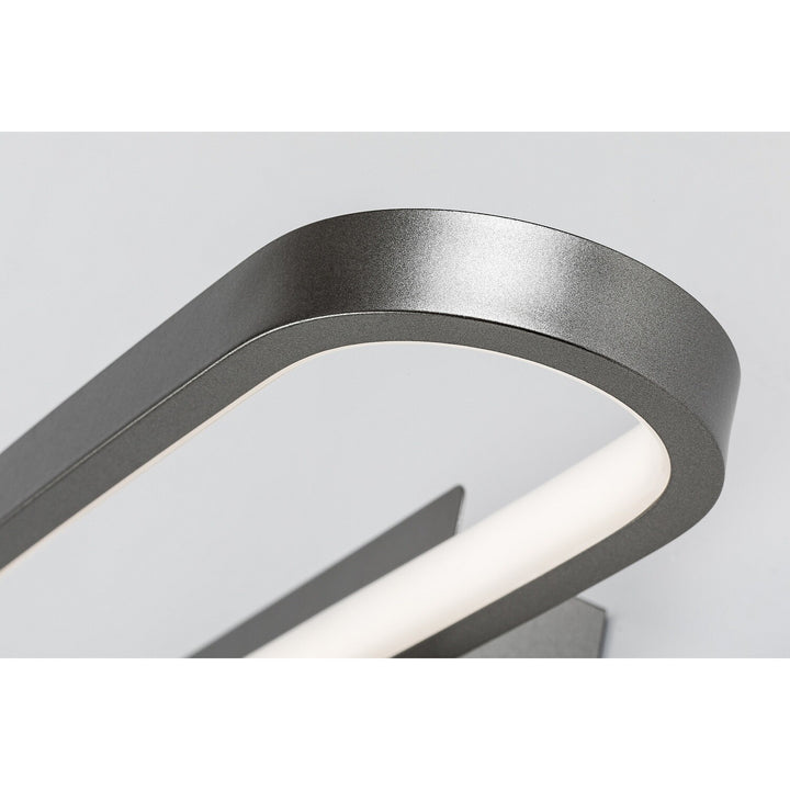 Koupelnové nástěnné svítidlo, Odran, LED 15 W, 1200 lm, 4000 K, délka 40 cm, barva gunmetal, IP44, 75114