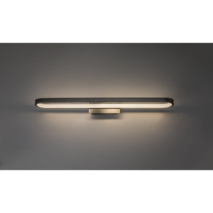 Koupelnová nástěnná lampa, Odran, LED 18 W, 1350 lm, 4000 K, délka 60 cm, barva gunmetal, IP44, 75115