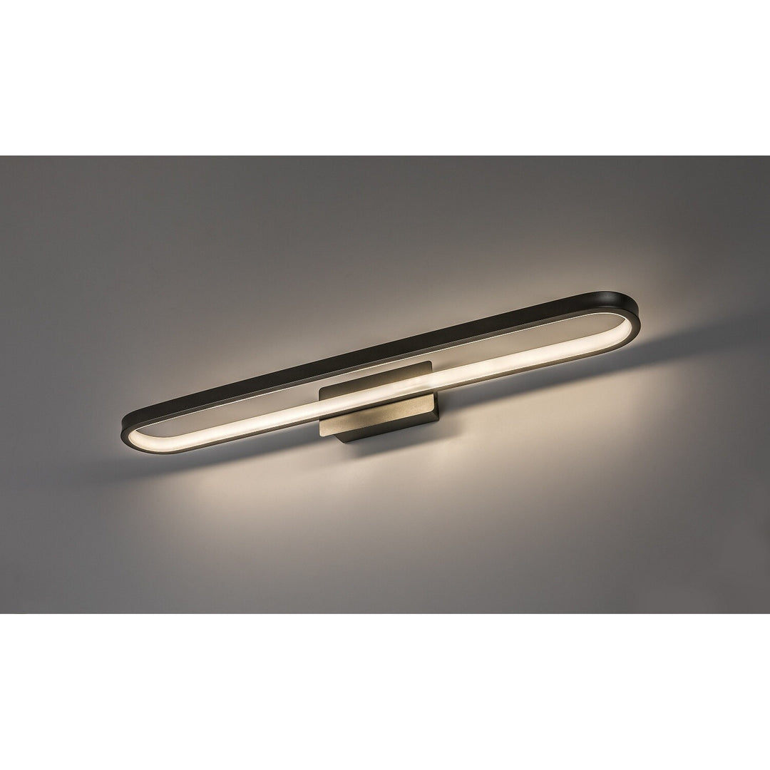 Koupelnová nástěnná lampa, Odran, LED 18 W, 1350 lm, 4000 K, délka 60 cm, barva gunmetal, IP44, 75115