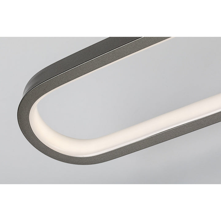 Koupelnová nástěnná lampa, Odran, LED 18 W, 1350 lm, 4000 K, délka 60 cm, barva gunmetal, IP44, 75115
