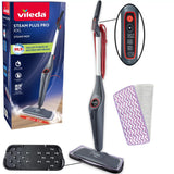 Parní mop Vileda Steam Plus XXL Pro, ničí 99,9 % bakterií, ideální pro velké plochy, pro všechny typy podlah, 180835