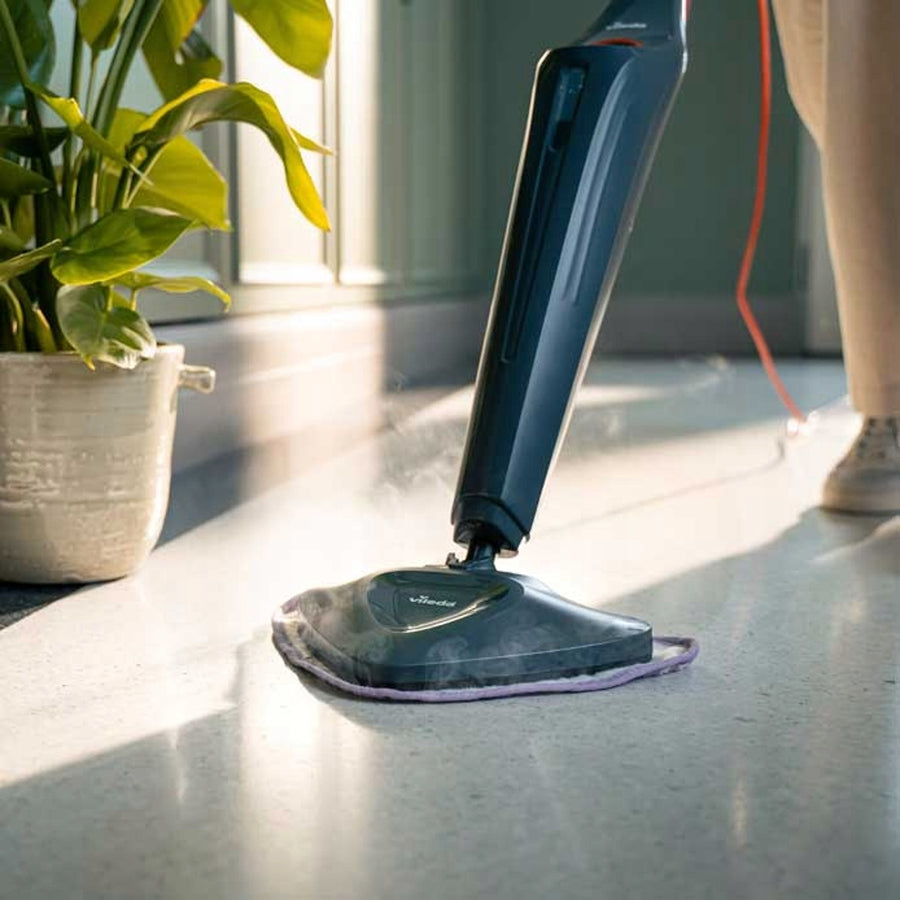 Parní mop Vileda Steam Plus Pro, ničí 99,9 % bakterií, rychle se zahřívá, vhodný pro všechny typy podlah, 180839