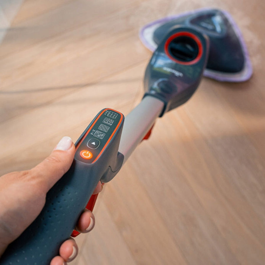 Parní mop Vileda Steam Plus Pro, ničí 99,9 % bakterií, rychle se zahřívá, vhodný pro všechny typy podlah, 180839