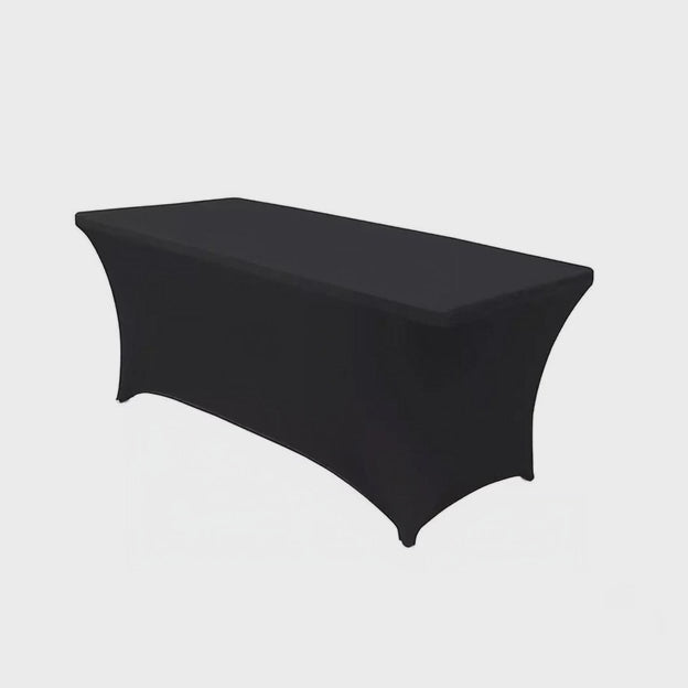 Elastický ubrus na cateringový stůl černý, 180x75x75cm, spandex, GB372