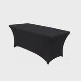 Elastický ubrus na cateringový stůl černý, 180x75x75cm, spandex, GB372