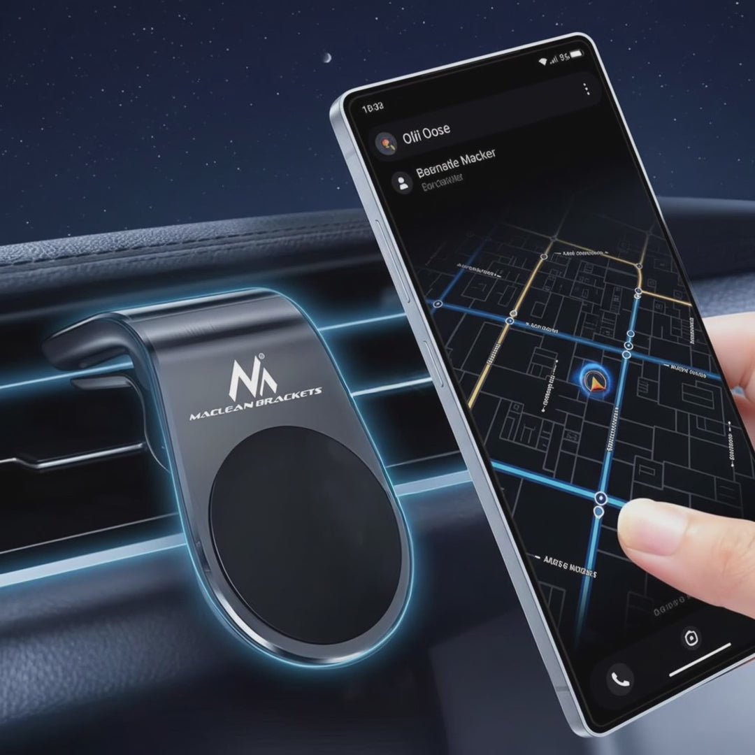 Držák autotelefonu Maclean, magnetický, univerzální, pro ventilační mřížku, materiál ABS, MC-326