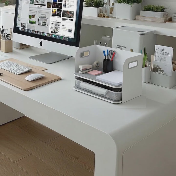 Ergo Office ER-440 Stolní organizér se zásuvkou a policí do 10 kg ER-440