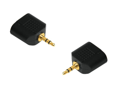3,5mm jack konektor / 3,5mm jack zásuvka rozbočovač NH552 zlatý