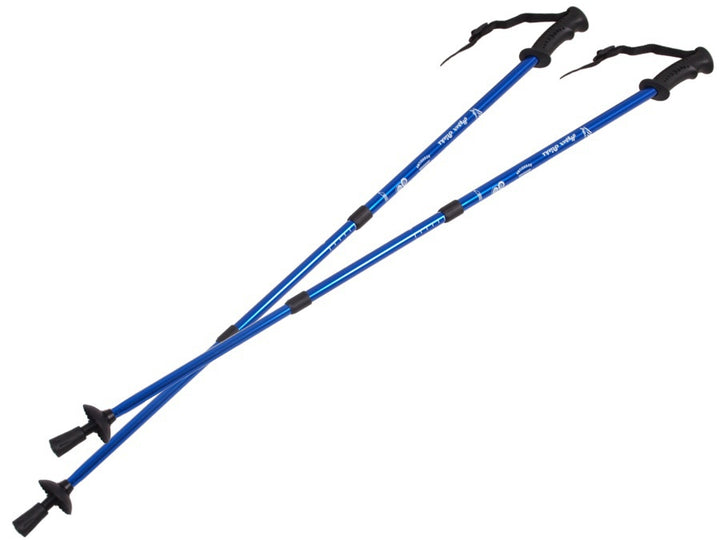 Nordic walking - vycházkové hole, hliníkový systém proti otřesům 65-135cm EUROBATT modrá barva