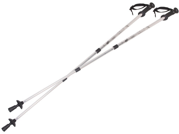 Nordic walking - vycházkové hole, hliníkový systém proti otřesům 65-135cm EUROBATT stříbrná barva