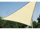 Zahradní plachta s UV clonou 3,6 m trojúhelník Perel krémová