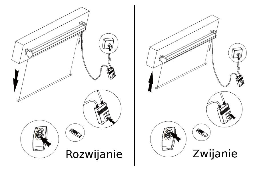 Promítací plátno elektrické  120'' 240x180 4:3 na zeď nebo strop Maclean MC-593