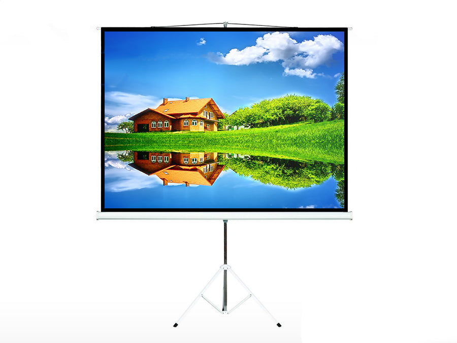Promítací plátno Maclean, úhlopříčka 100 palců, 200x150 cm, na stojanu, formát 4:3, MC-595