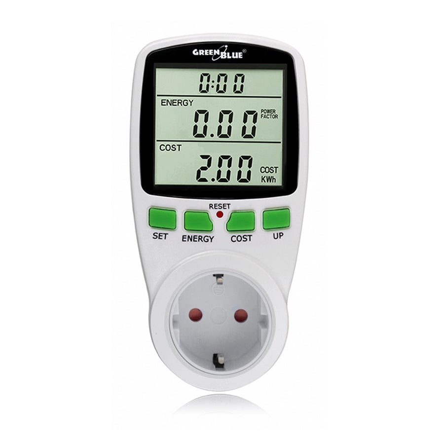 Elektroměr Wattmetr GreenBlue GB202G Německá zástrčka