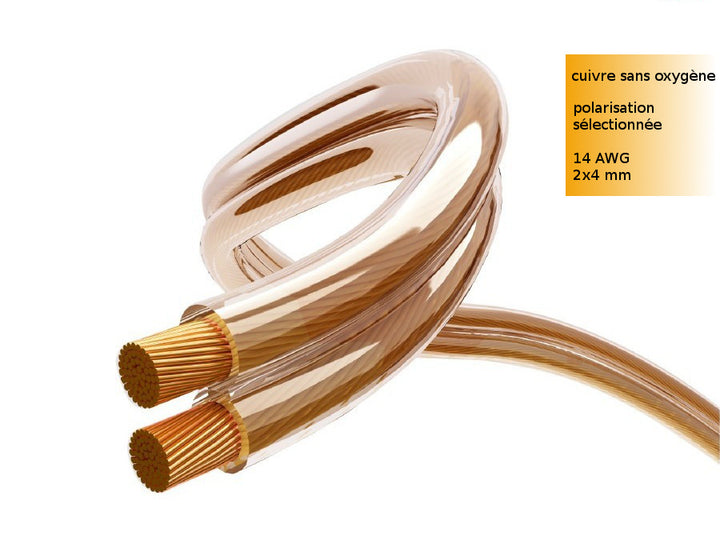 Silikonový reproduktorový  vysoce kvalitní kabel  Maclean MCTV-621