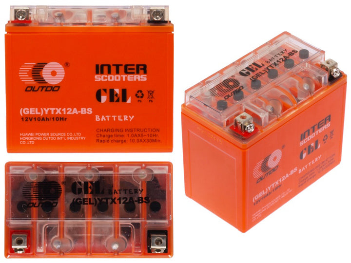 Gelová baterie OutDo 12V 10Ah YTX12-BS GEL YTX12-BS
