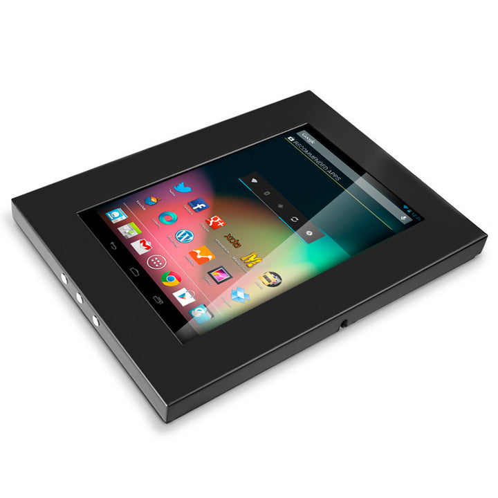 Reklamní držák kovové pouzdro na tablet s pojistkou Tab 1 2 3 10.1 montáž na stěnu Maclean MC-610