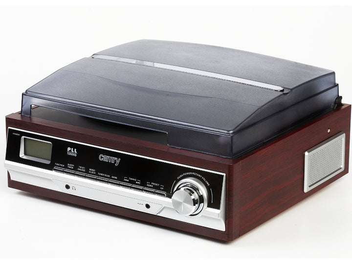 Gramofon + FM rádio CAMRY Klasický retro styl HOME AUDIO 3rychlostní gramofon