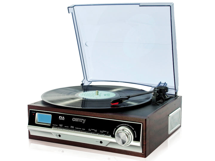 Gramofon + FM rádio CAMRY Klasický retro styl HOME AUDIO 3rychlostní gramofon