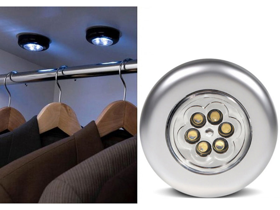 Samolepící lampička 6xLED MCE27 užitečná v každém domě, suterénu nebo garáži Maclean