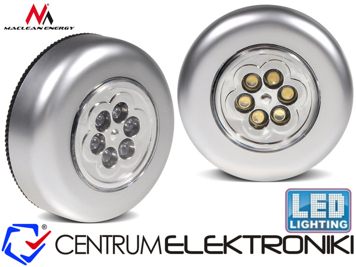 Samolepící lampička 6xLED MCE27 užitečná v každém domě, suterénu nebo garáži Maclean