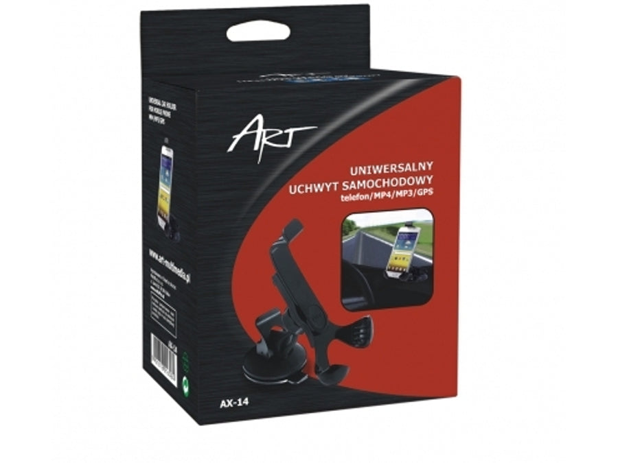 pro telefon, MP3, MP4, GPS, PDA - rukojeť má volné nastavení ve všech směrech a maximální vzdálenost 13,5 cm