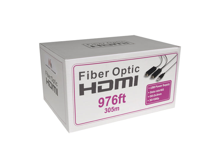 HDMI kabel - HDMI Optical 305m, 16Gb / s Maclean MCTV-683 FullHD 3D