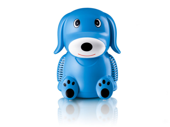 Kompresorový inhalátor pro děti sada 2 masky pejsek Only for Baby Blue Puppy