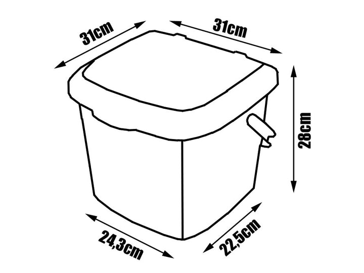 Rybářská stolička s kbelíkem 15,5 l Branq Max. zatížení až 130 kg