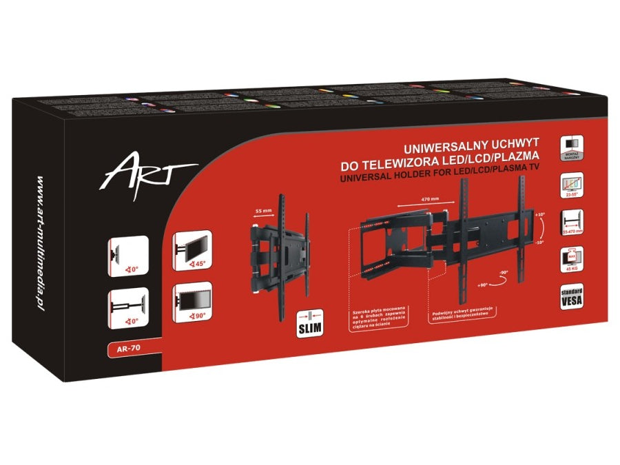 Držák pro TV LED / LCD / Plazma 23-55 "45kg AR-70 Art