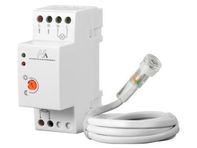 Senzor soumraku na DIN lištu s vnější sondou Maclean MCE83 220-240 / AC, 50 Hz 20A.