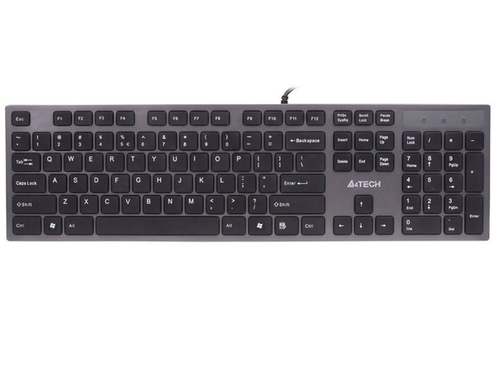Klávesnice KV-300H Slim USB Hub USB A4-Tech ultra plochý