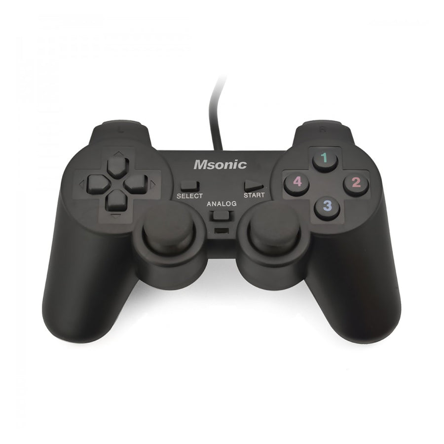 Gamepad Msonic MN3329BK černý vibrační funkce, 10 tlačítek