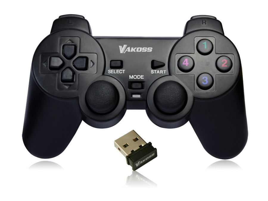 Vakoss GP-3925BK USB bezdrátový gamepad pad vibrace