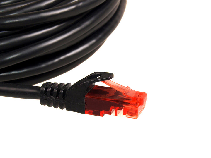 Síťový kabel UTP LAN CAT6 zakončený konektory RJ45, černý - 3m