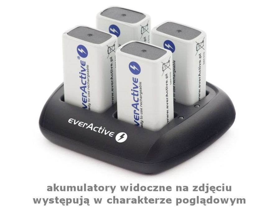 EverActive NC-109 nabíječka pro 9V 4x 100mA baterie max