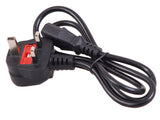 Napájecí kabel PC 3 pin 1,5 m Počítač GB UK konektor ATX Projektory TV DVD