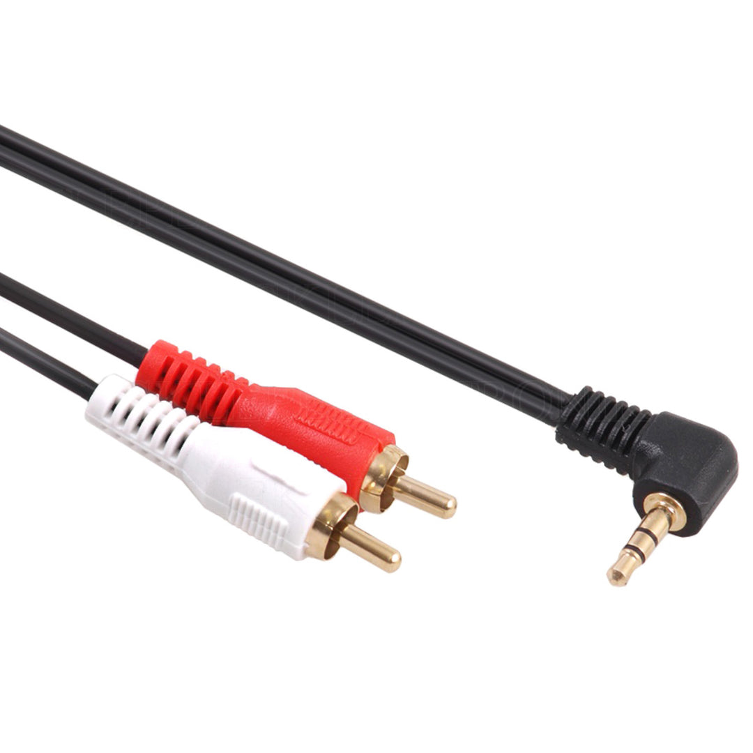 Mini jack 3,5 mm úhlový 2RCA 15 m MCTV-828 - Vysoká kvalita přenosu, dlouhá životnost