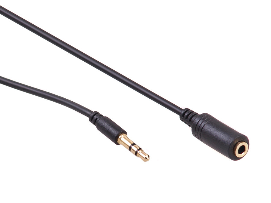 Prodlužovácí kabel jack 3,5mm stereo 2m černý Maclean MCTV-819