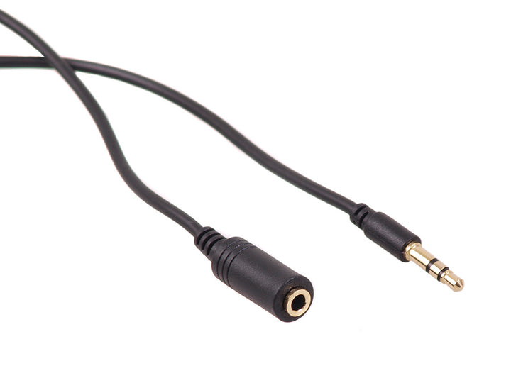 Prodlužovácí kabel jack 3,5mm stereo 2m černý Maclean MCTV-819