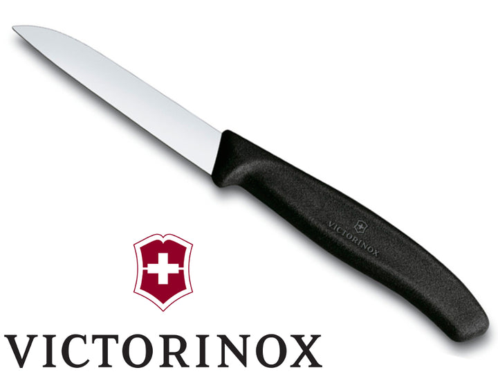 Kuchyňský nůž Victorinox, hladký, 8 cm, černý, 6.7403