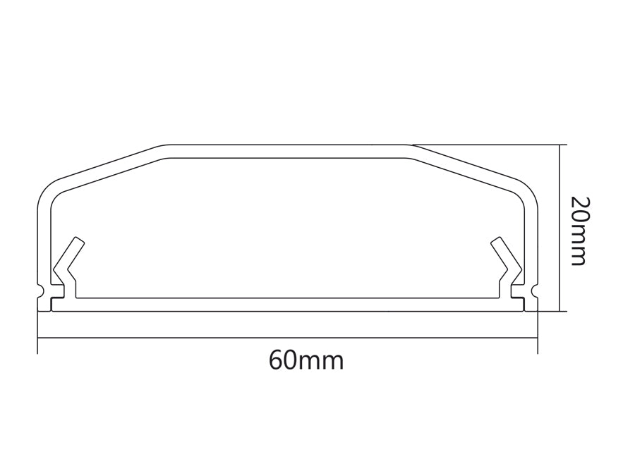 Krycí lišta na kabeláž Maclean MC-695 bílá 750mm kvalitní