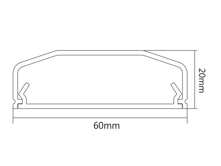 Krycí lišta na kabeláž Maclean MC-695 bílá 750mm kvalitní