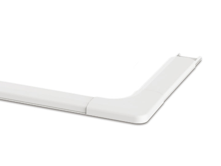 Kryt pro kabel systémový plast  127 x 127 x 21,5 mm Maclean MC-697 W