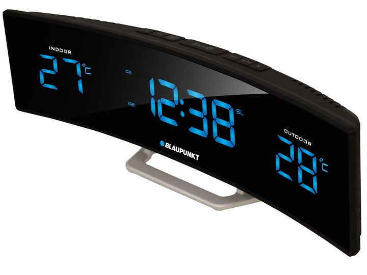 Blaupunkt CR12BK Radiobudík RM LCD displej Snímač teploty Funkce Snooze