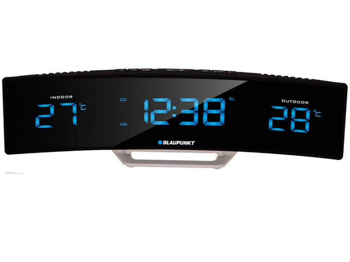 Blaupunkt CR12BK Radiobudík RM LCD displej Snímač teploty Funkce Snooze